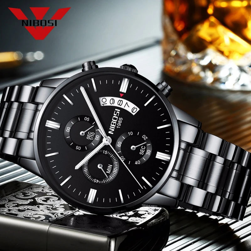 O Relógio Nibosi dispõe de um designer elegante e luxuoso, com um fino acabamento de extrema qualidade