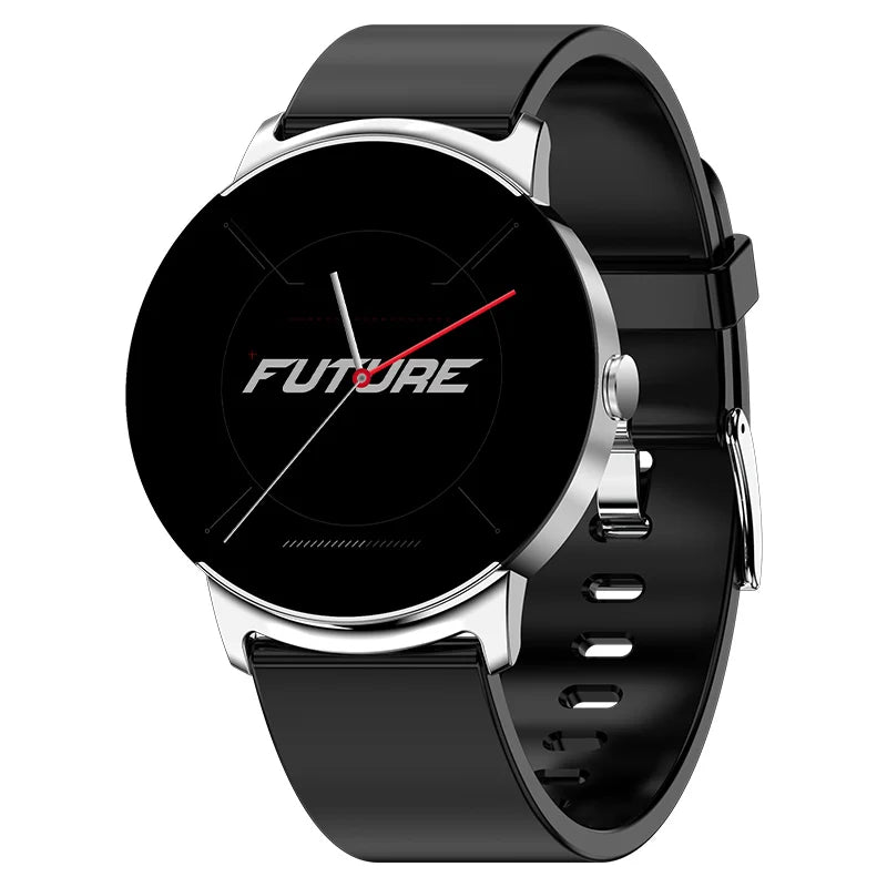 Relógio inteligente ks02 masculino feminino moda esporte smartwatch nfc música 1.32 polegada freqüência cardíaca oxigênio no sangue smartwatch para android ios