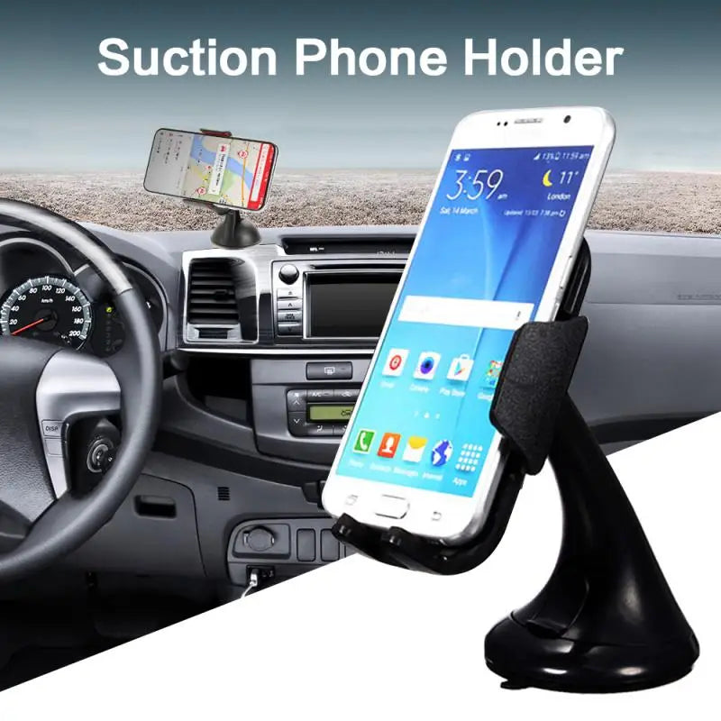 Este suporte de celular mantem seu telefone na posição ideal enquanto voce dirige.